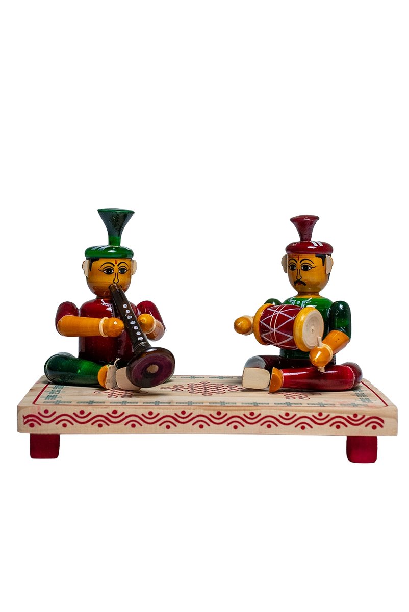 Ettikoppaka sannai set 2 dolls - View 1