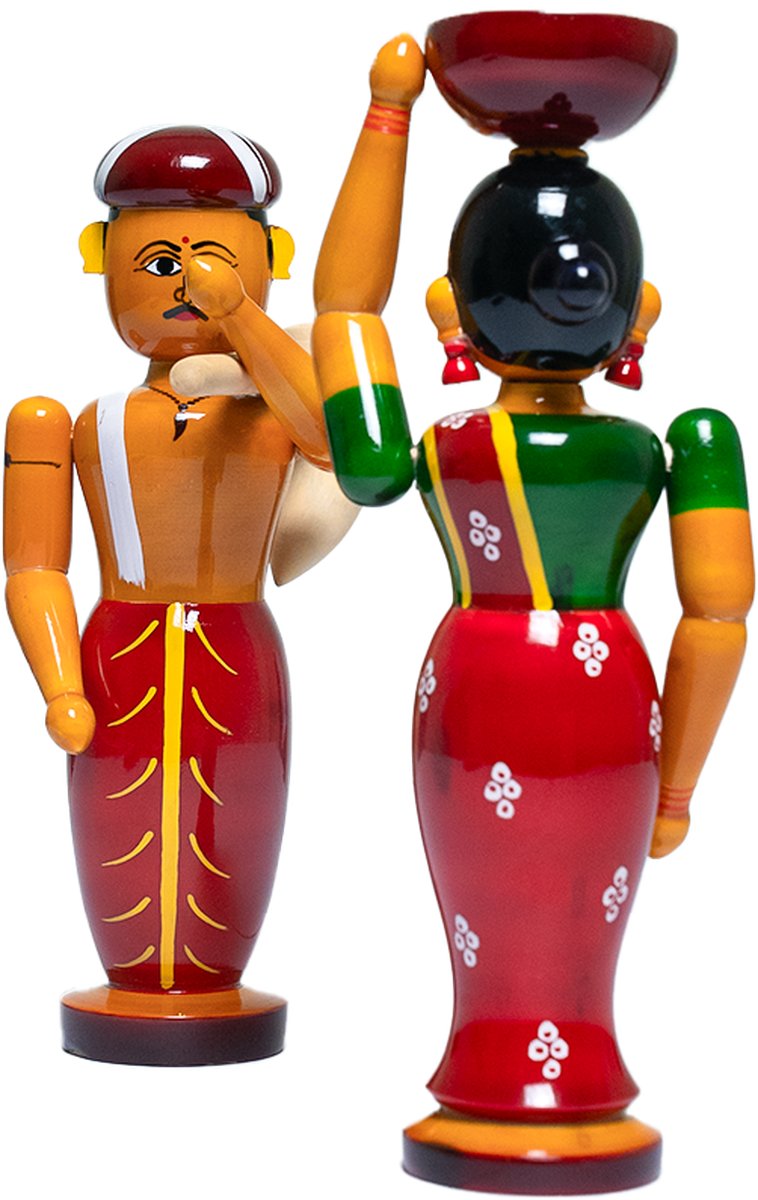 Etikoppaka Farmer Set - Lacquerware Toy - View 2