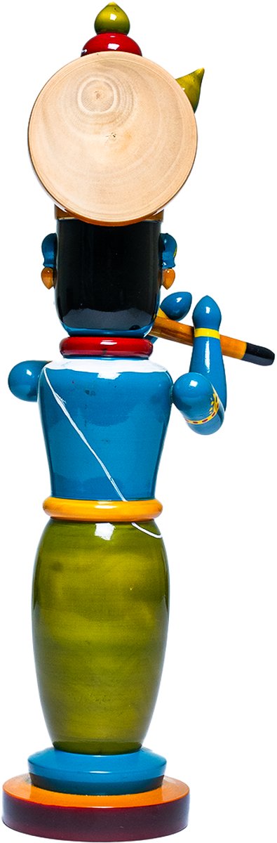 Ettikopokka Standing Mural Krihsna - Lacquerware Toy - View 3