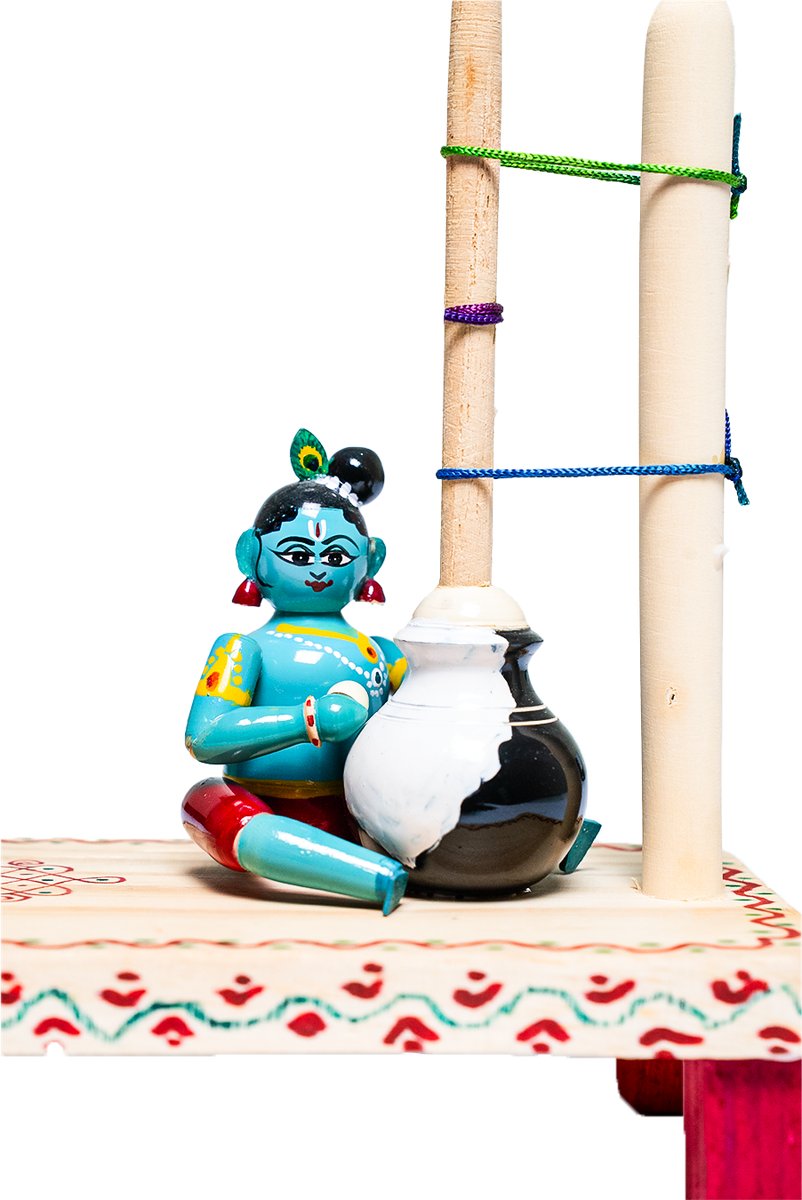 Krishna & Milk chilling lady - View 3