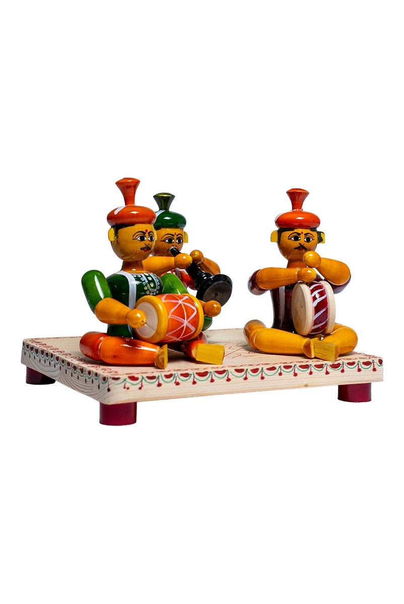 Ettikoppaka sannai set 3 dolls - View 2