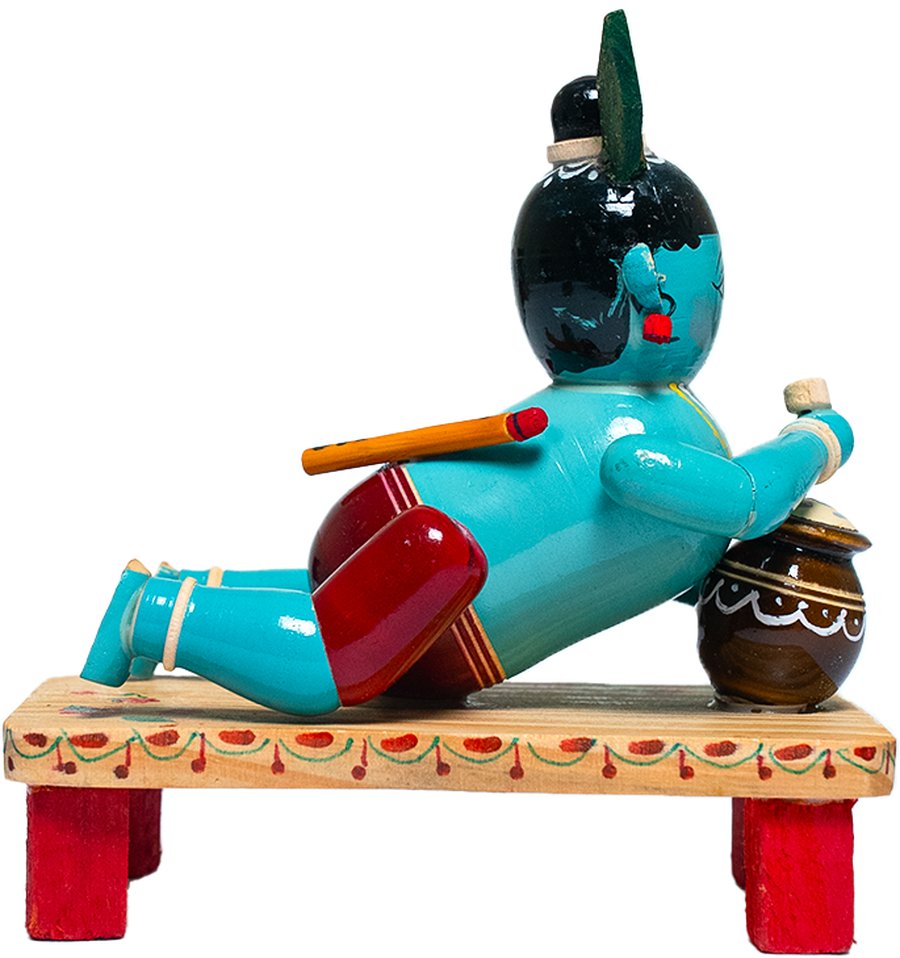 Etikoppaka Crawling Krishna - Lacquerware Toy - View 3