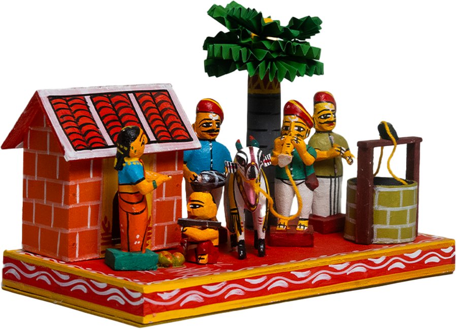 Kondapalli Sankranthi Set - Handcrafted Wooden Toy - View 2