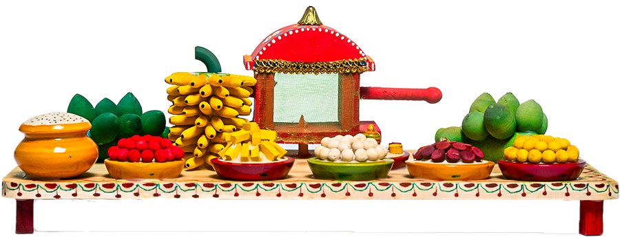 Ettikoppaka Sari Set - Lacquerware Toy - View 1