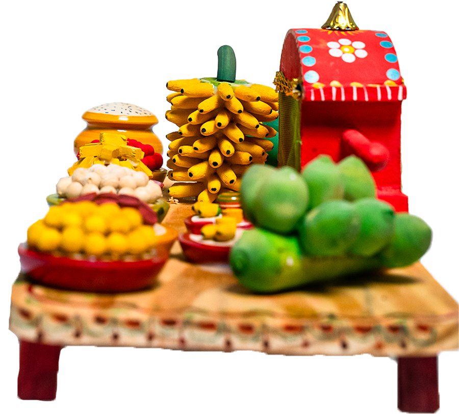 Ettikoppaka Sari Set - Lacquerware Toy - View 2