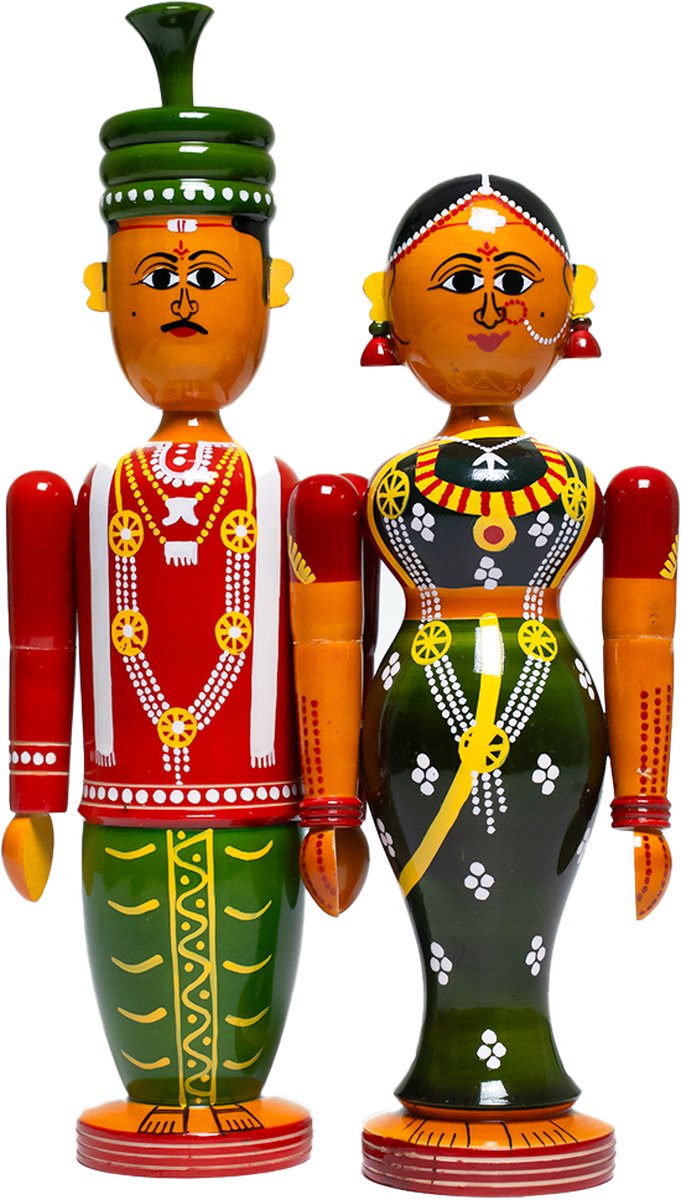 Etikoppaka Bridal Set Big - Lacquerware Toy - View 1