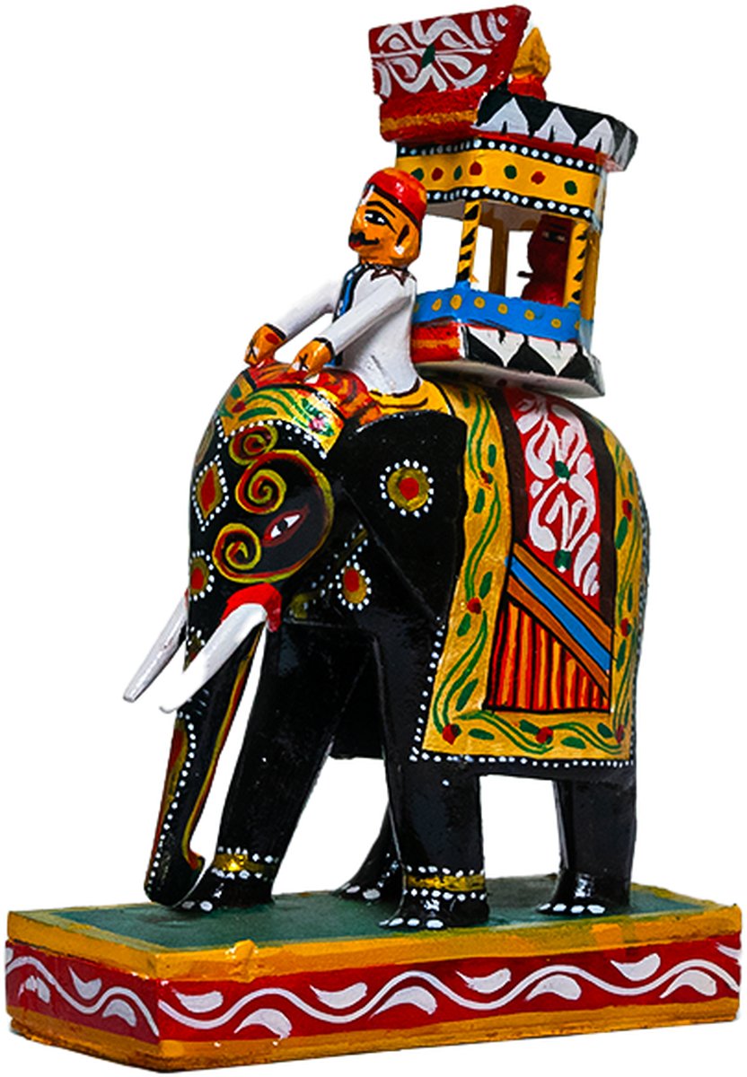 Kondapalli Ambari Elephant 8 Inch - Handcrafted Wooden Toy - View 3