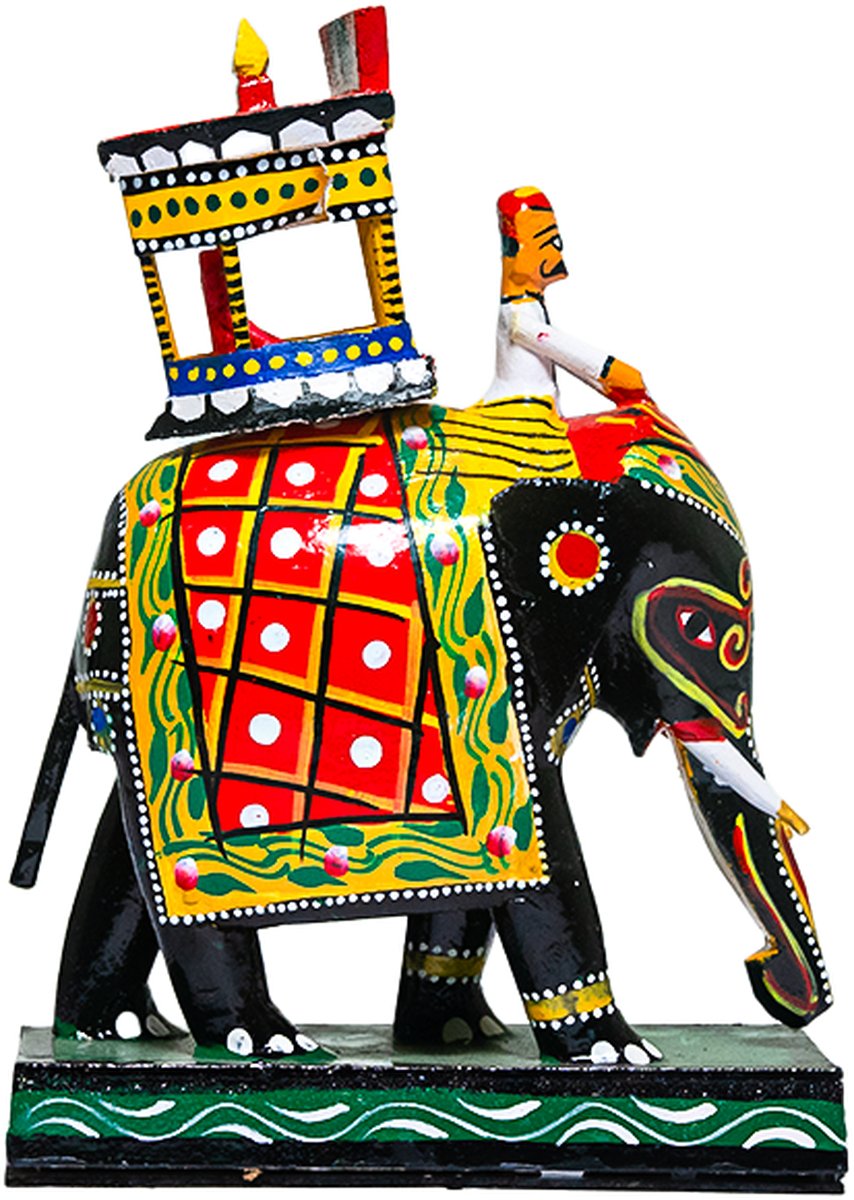 Kondapalli Ambari Elephant 10 Inch - Handcrafted Wooden Toy - View 4