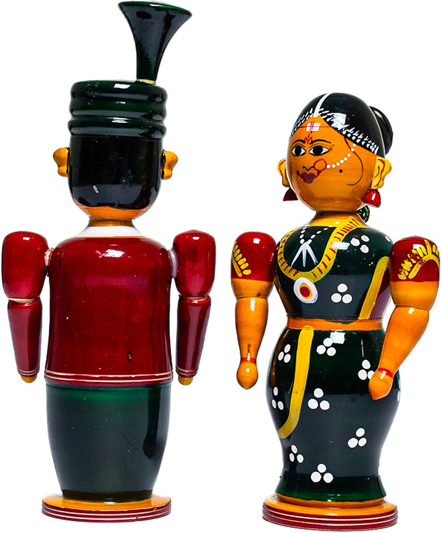 Etikoppaka Bridal Set Medium - Lacquerware Toy - View 3