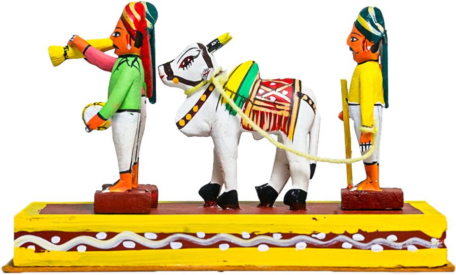 Kondapalli Gangireddu Set - Handcrafted Wooden Toy - View 1