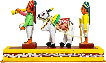 Kondapalli Gangireddu Set - Handcrafted Wooden Toy