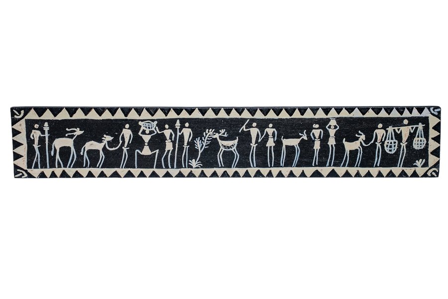 Tribal Scale Black - Savara Tribal Painting - View 3