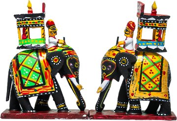 Kondapalli Ambari Elephant 4.5 Inch - Handcrafted Wooden Toy