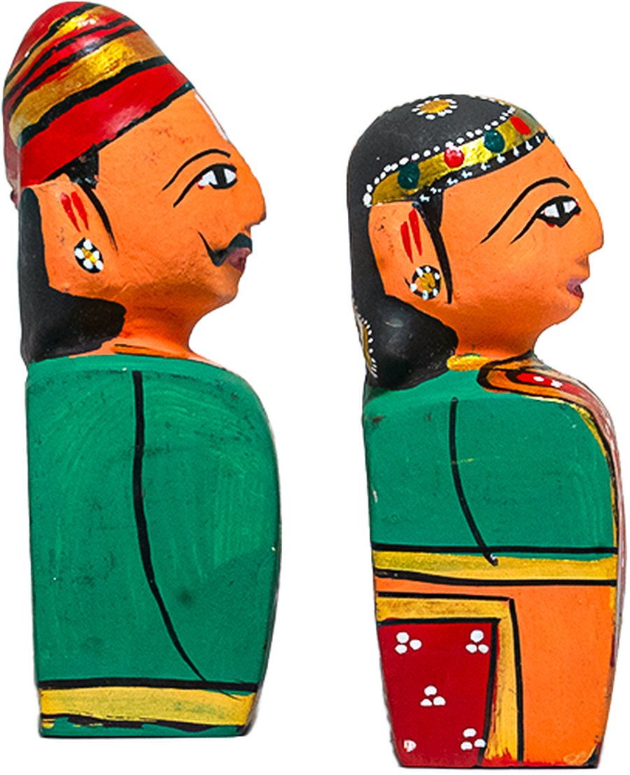 Kondapalli Raju Rani Pair - Handcrafted Wooden Toy - View 4